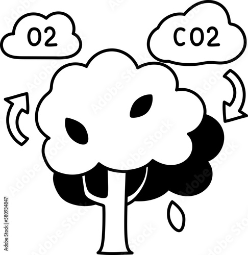 Biology icon design elements for decoration.