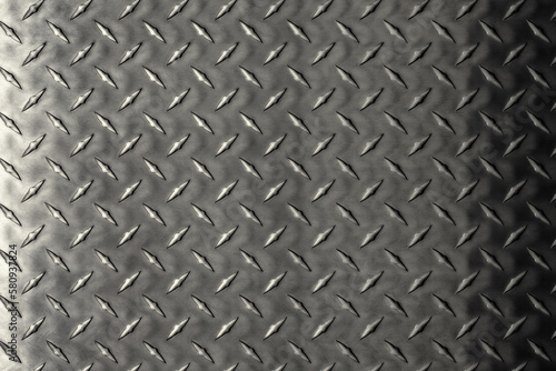 dark steel plate with diamond print. gray metal texture.