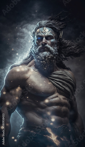 Ancient greek god. Generative AI