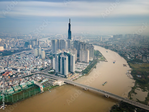 Panoramic view of Ho Chi Minh City from above © Quang