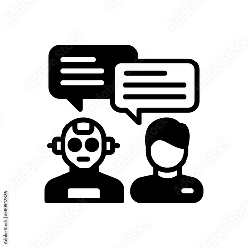 Natural Language Processing icon in vector. Logotype