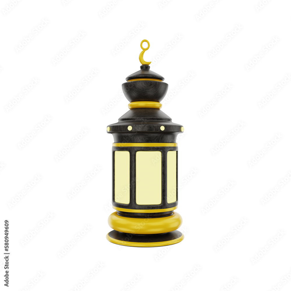 3d islamic lantern icon illustration object 3d islamic lantern icon illustration object