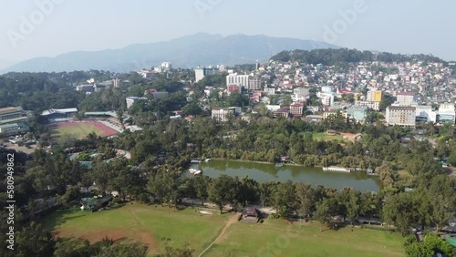 Cityscape View Of Baguio, Burnham Park, Melvin Jones and Athletic Bowl, Philippines photo