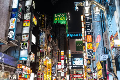 Shibuya and Shinjuku night life in Tokyo, Japan