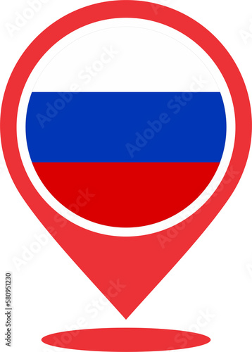 Free Download Russia flag map pin location 2023031305 - GFXLoad