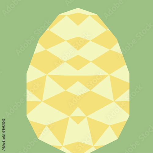 Oeuf de pâque couleur en Low Poly