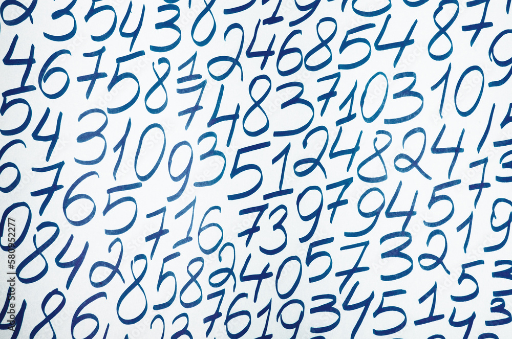 Background of numbers. from zero to nine. Finance data concept. Mathematic. Seamless pattern with numbers. financial crisis concept. Business success. Background of numbers. from zero to nine. Finance data concept. Mathematic. Seamless pattern with numbers. financial crisis concept. Business success.