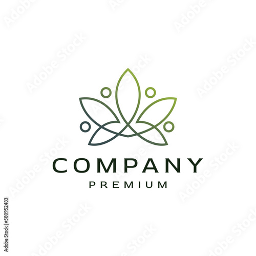 Unique, modern, and luxurious leaf logo style, suitable for spa, skin care, wellness businesses, and other similar industries.