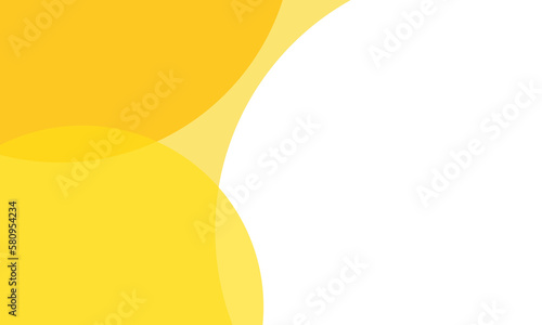 Yellow color circles background with overlap layer. For wallpaper, cover, banner, poster, placard and presentation. Abstract background for business card and flyer template, vector illustration 