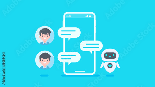 Auto reply system with intelligent robots provide information and help customers with problems