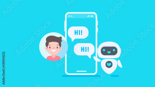 Auto reply system with intelligent robots provide information and help customers with problems