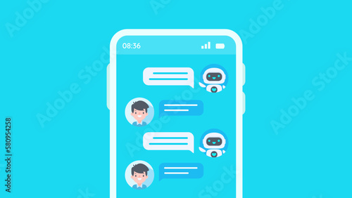 Auto reply system with intelligent robots provide information and help customers with problems