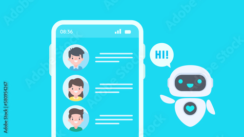 Auto reply system with intelligent robots provide information and help customers with problems