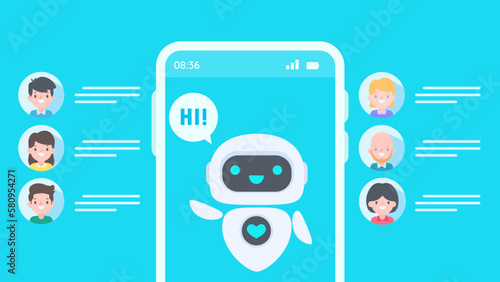 Auto reply system with intelligent robots provide information and help customers with problems