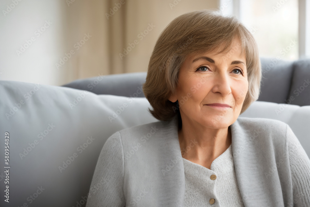 Sad tired ill sick lonely disappointed caucasian old elderly senior woman grandmother sitting on the sofa couch, feeling nostalgy, pain, missing grandchildren, bankruptcy, fraud at home. Generative ai Sad tired ill sick lonely disappointed caucasian old elderly senior woman grandmother sitting on the sofa couch, feeling nostalgy, pain, missing grandchildren, bankruptcy, fraud at home. Generative ai