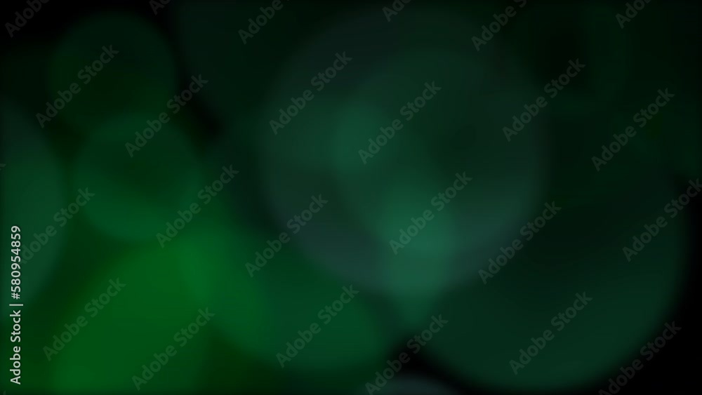 Fly green round bokeh on dark background, abstract holiday, cinematic and winter style Fly green round bokeh on dark background, abstract holiday, cinematic and winter style