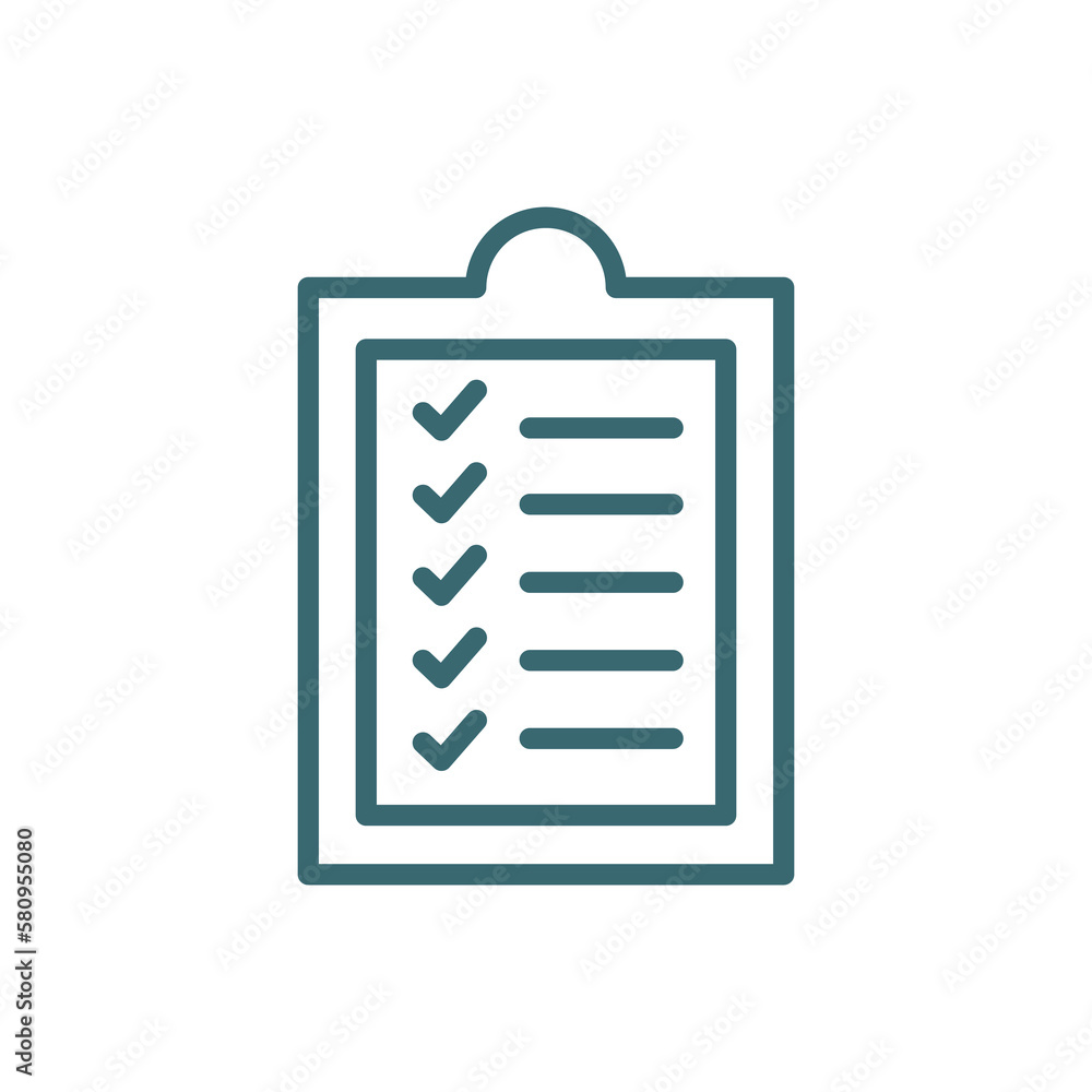 check list icon. Thin line check list icon from ai and future technology collection. Outline vector isolated on white background. check list icon. Thin line check list icon from ai and future technology collection. Outline vector isolated on white background.