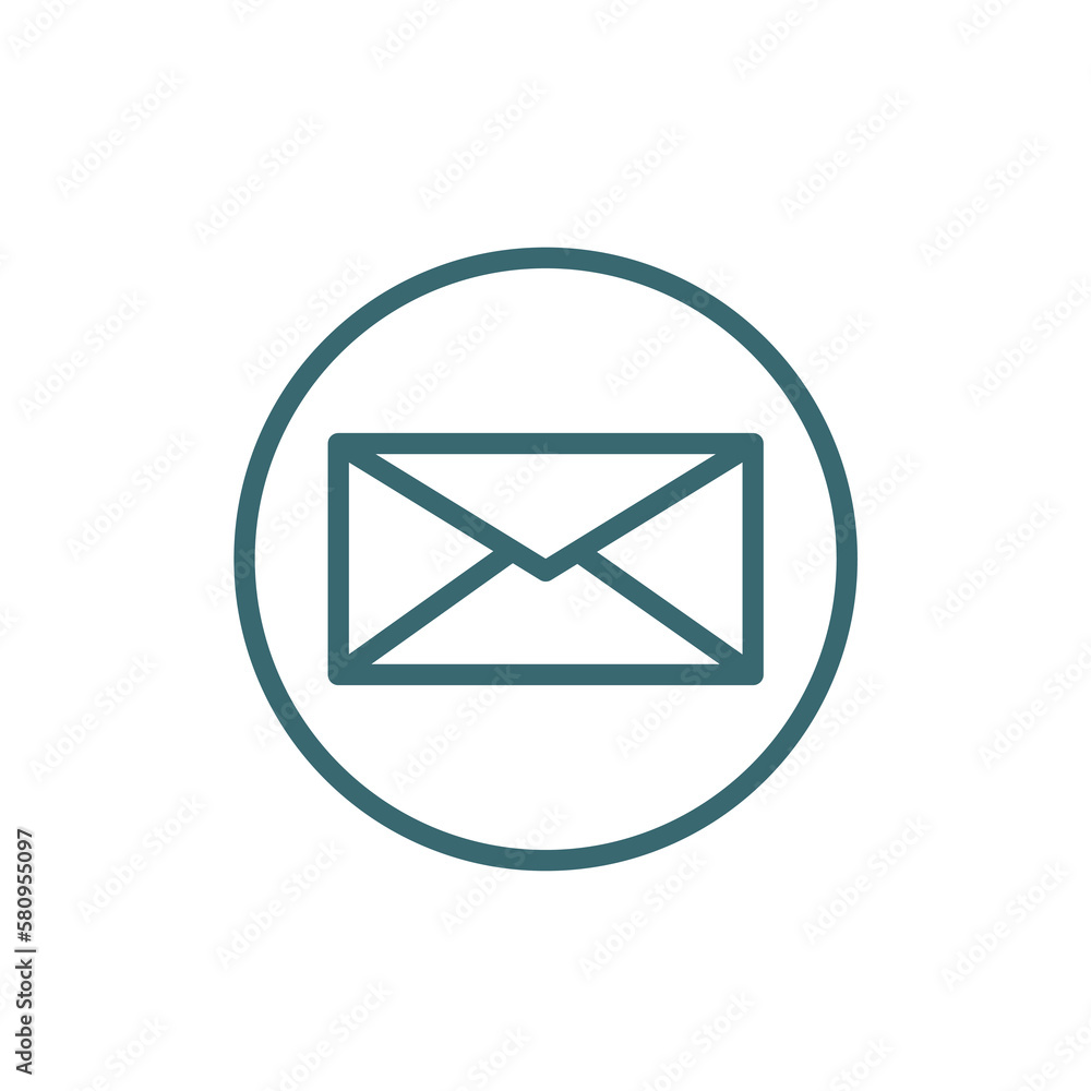 mail icon. Thin line mail icon from ai and future technology collection. Outline vector isolated on white background. Editable mail symbol can be used web and mobile mail icon. Thin line mail icon from ai and future technology collection. Outline vector isolated on white background. Editable mail symbol can be used web and mobile
