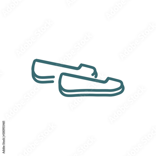 loafer icon. Thin line loafer icon from clothes and outfit collection. Outline vector isolated on white background. Editable loafer symbol can be used web and mobile