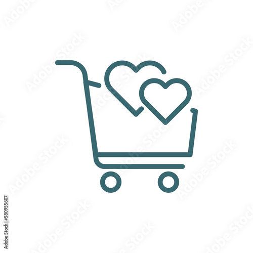 solidarity purchase icon. Thin line solidarity purchase icon from commerce and marketing collection. Outline vector isolated on white background.