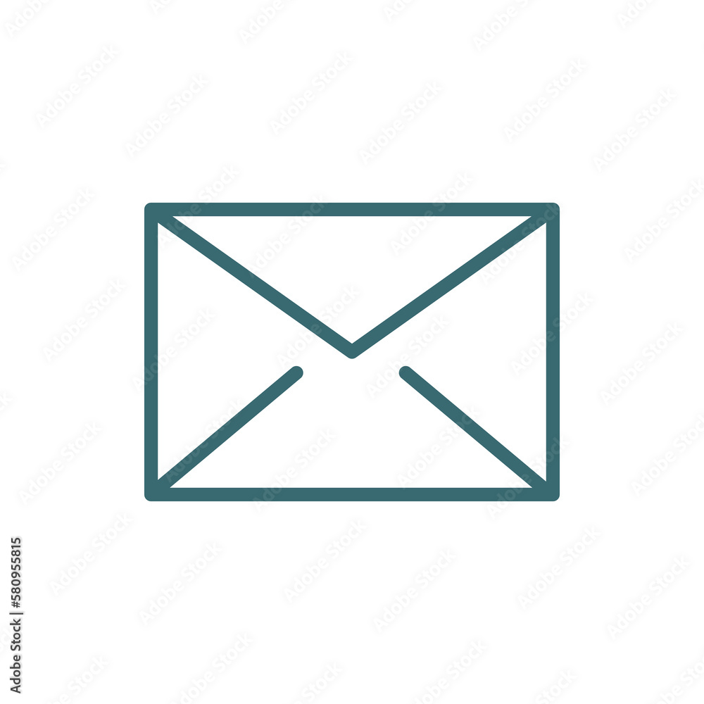 closed envelope icon. Thin line closed envelope icon from education and science collection. Outline vector isolated on white background. Editable closed envelope symbol can be used web and mobile closed envelope icon. Thin line closed envelope icon from education and science collection. Outline vector isolated on white background. Editable closed envelope symbol can be used web and mobile