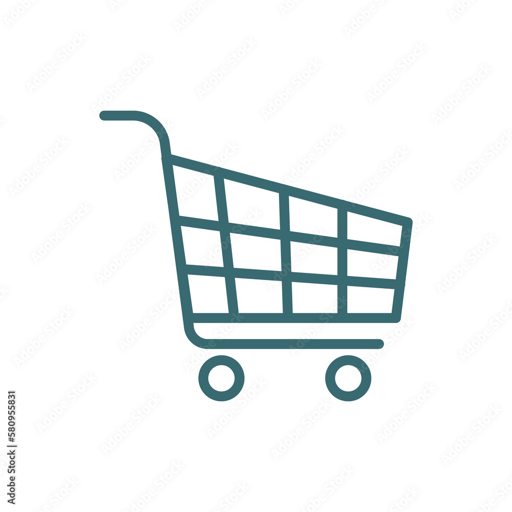 shopping cart icon. Thin line shopping cart icon from education and science collection. Outline vector isolated on white background. Editable shopping cart symbol can be used web and mobile shopping cart icon. Thin line shopping cart icon from education and science collection. Outline vector isolated on white background. Editable shopping cart symbol can be used web and mobile