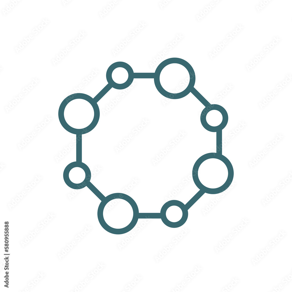 nanotechnology icon. Thin line nanotechnology icon from automation and high tech collection. Outline vector isolated on white background. Editable nanotechnology symbol can be used web and mobile nanotechnology icon. Thin line nanotechnology icon from automation and high tech collection. Outline vector isolated on white background. Editable nanotechnology symbol can be used web and mobile