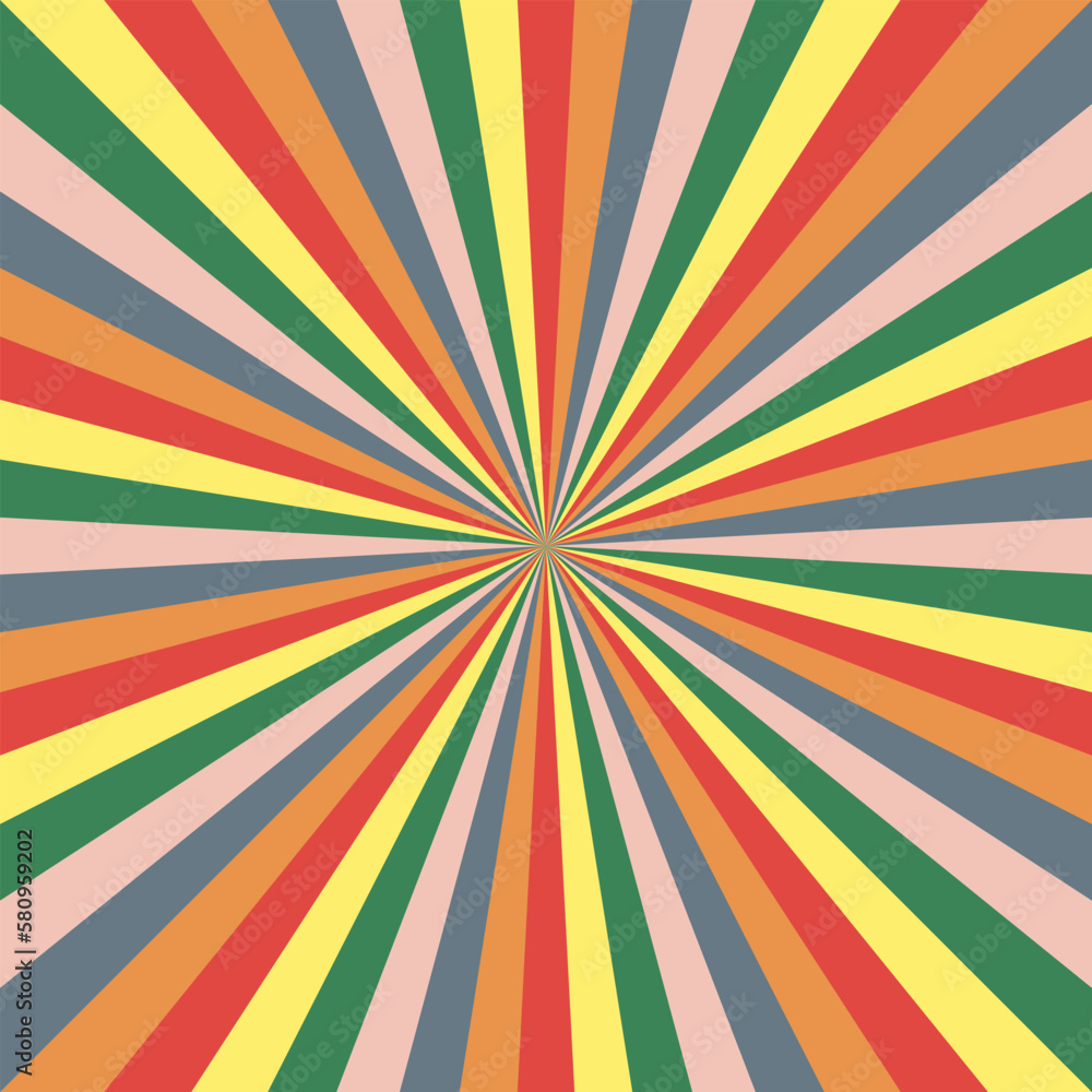 Abstract explosion background in colorful retro rainbow gradient. Glare effect. Sunlight sparkle pattern. Radial rays vector illustration. Narrow beam. For backgrounds, posters, banners and covers. Abstract explosion background in colorful retro rainbow gradient. Glare effect. Sunlight sparkle pattern. Radial rays vector illustration. Narrow beam. For backgrounds, posters, banners and covers.
