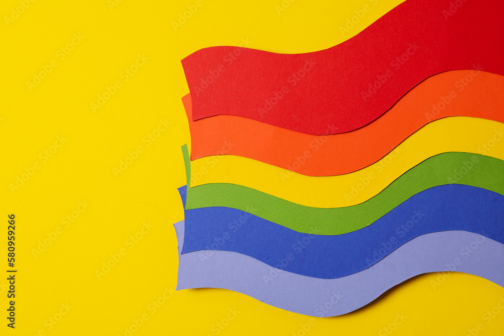 Obraz premium Composition for Pride and LGBTQ community, space for text