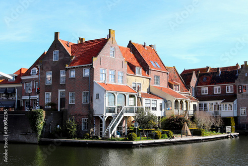 The Netherlands, Enkhuizen city historic buildings and monuments