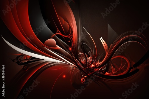 Abstract red and black background
