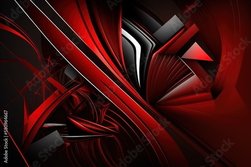Abstract red and black background