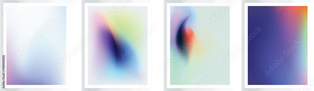 Modern soft mesh gradient vector, digital vibrant colorful background in  elegant bright blur texture, dynamic abstract cover, banner, card, flyer, poster design template, EPS file