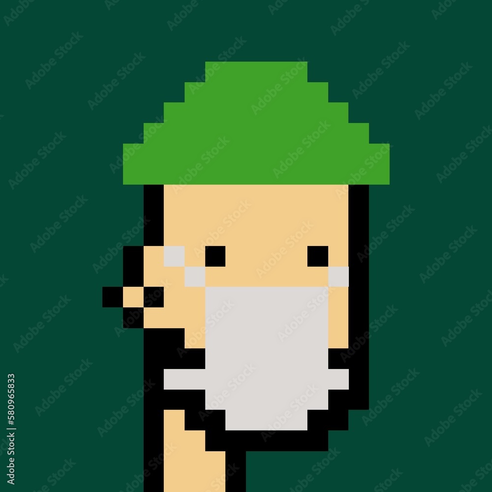 Pixelated people avatar