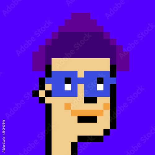 Pixelated people avatar