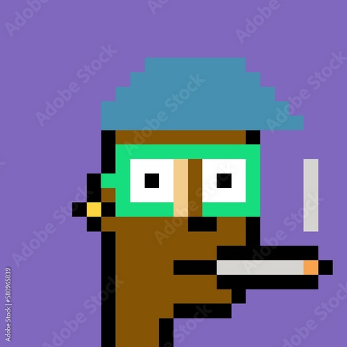 Pixelated people avatar