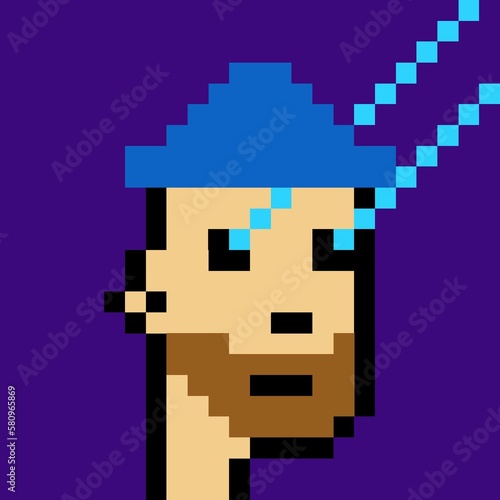 Pixelated people avatar