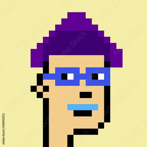 Pixelated people avatar