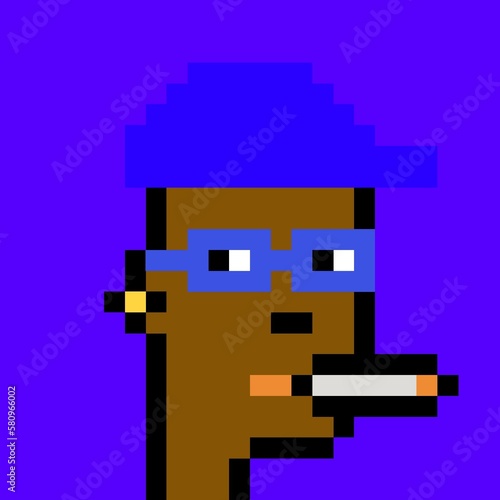 Pixelated people avatar