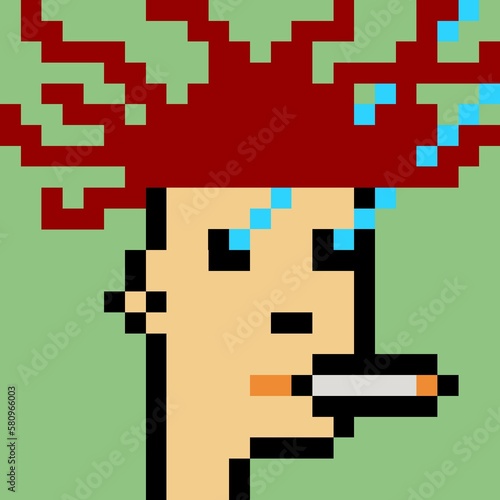 Pixelated people avatar