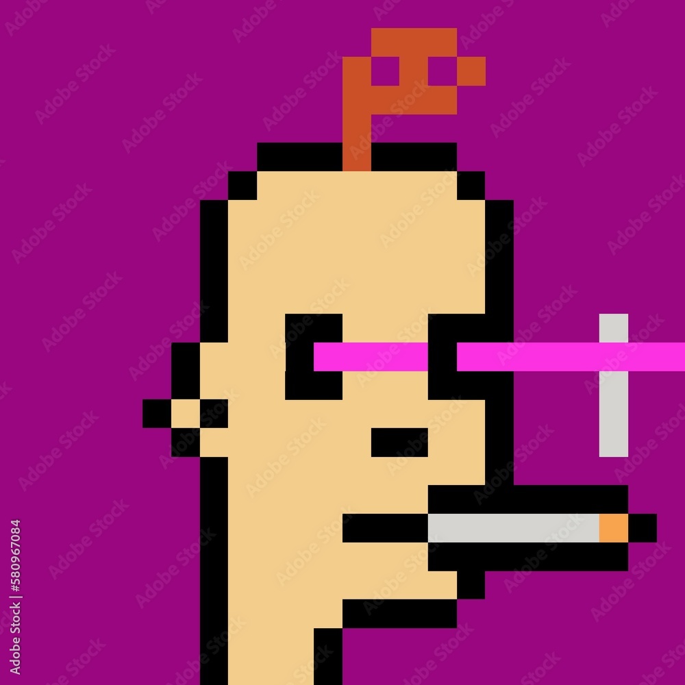 Obraz premium Pixelated people avatar