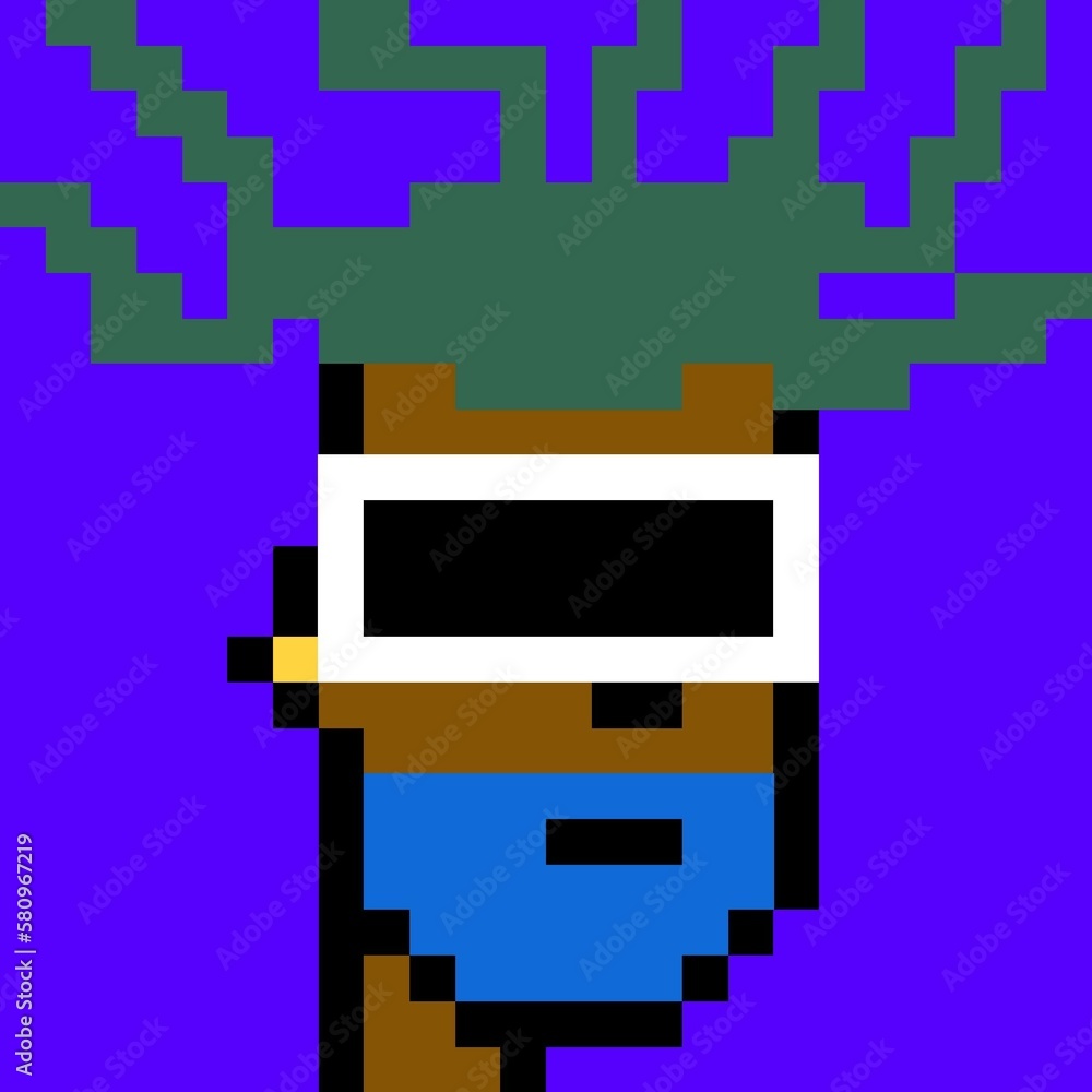 Pixelated people avatar