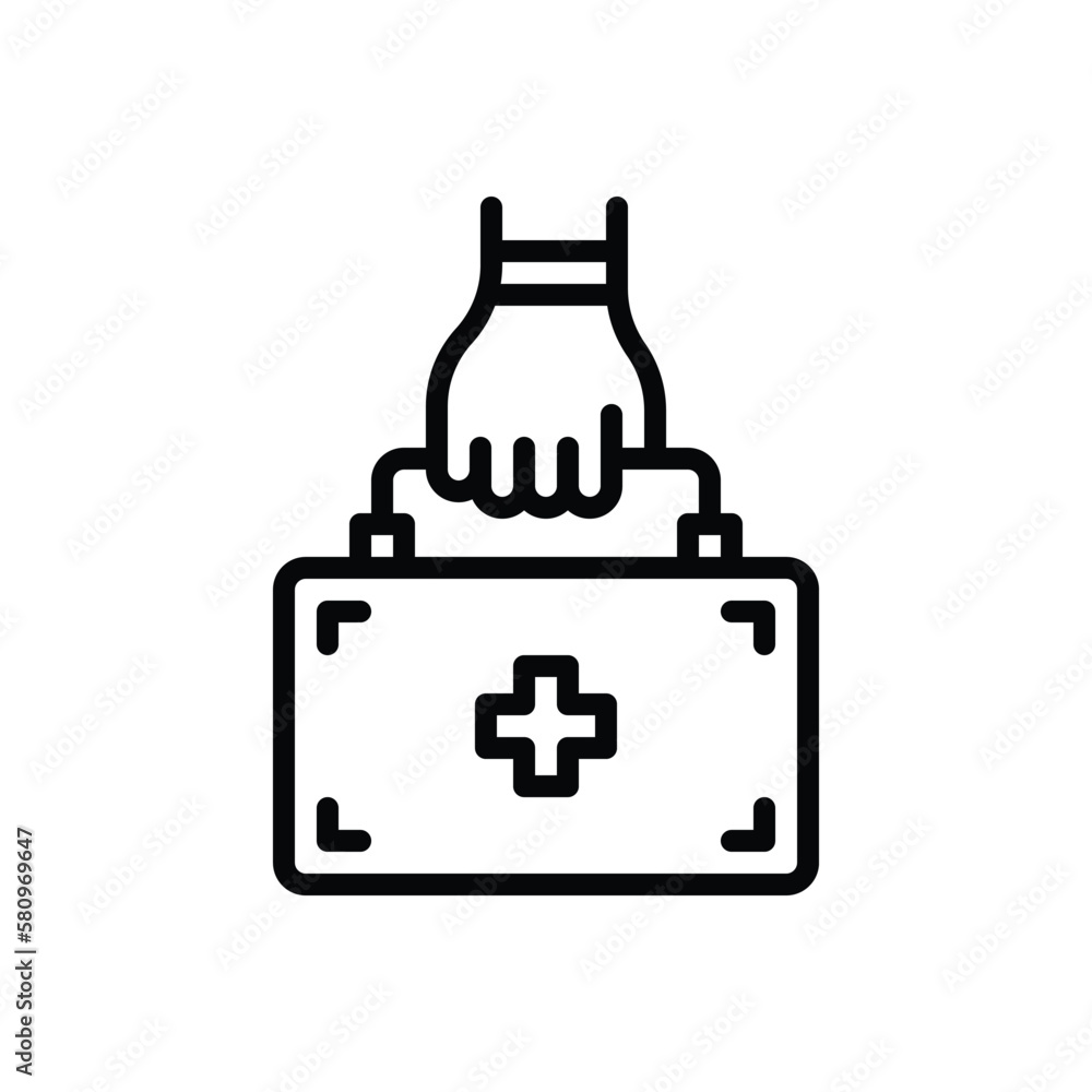 Black line icon for handled Black line icon for handled