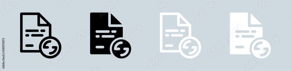 File transfer icon set in black and white. Data signs vector illustration. File transfer icon set in black and white. Data signs vector illustration.