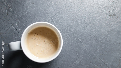 iced coffee in the cup.