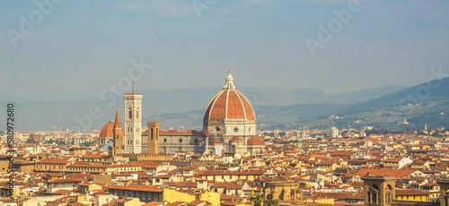 Roofs, towers and domes of beautiful Florence