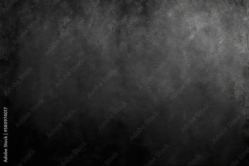 Old wall texture cement dark black gray background abstract grey color design are light with white gradient background. Generative AI