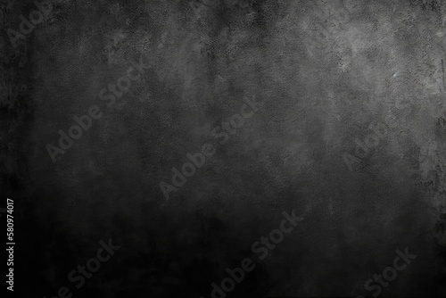 Old wall texture cement dark black gray background abstract grey color design are light with white gradient background. Generative AI