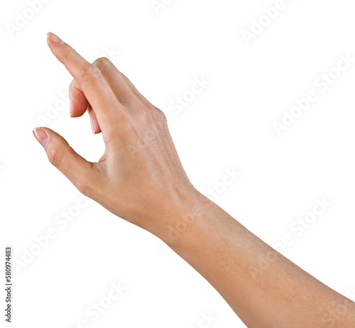 Finger Pressing an Imaginary Button , Pointing