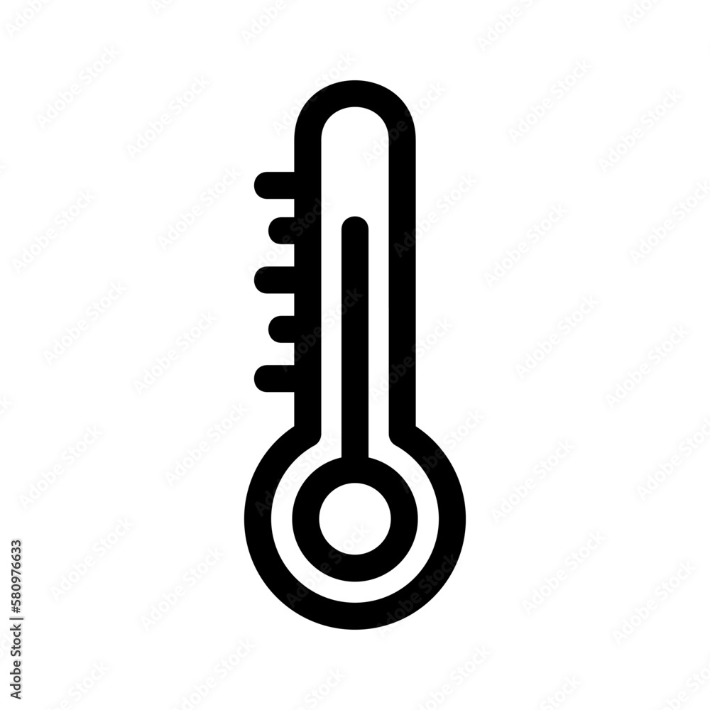 thermometer icon or logo isolated sign symbol vector illustration - high quality black style vector icons
